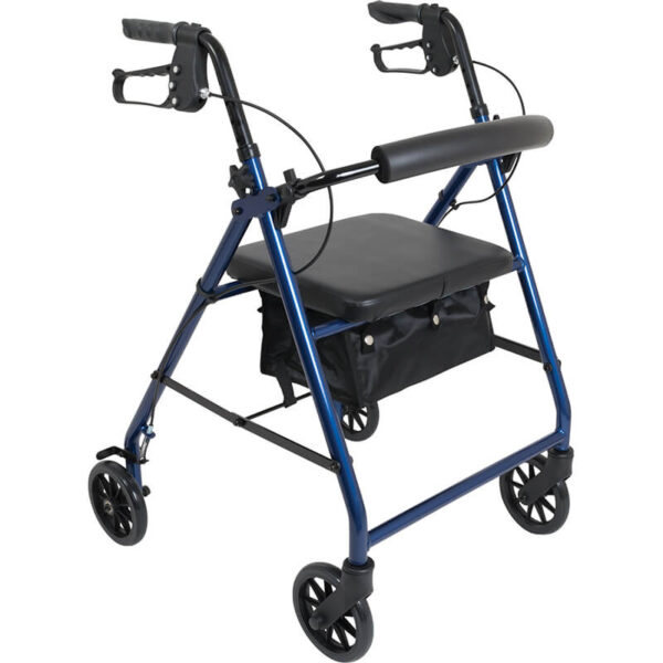 CAMINADOR CON ASIENTO DE REPOSO - COLOR AZUL ROYAL