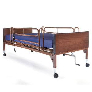 Cama semieléctrica (incluye barandas y colchón)